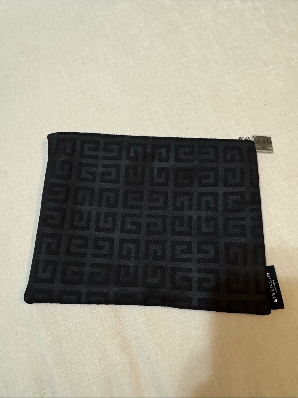Givenchy Black Geometric Monogram Toiletry Pouch